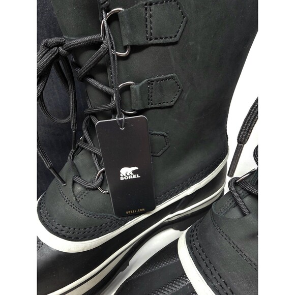 Sorel Caribou Men\'s Waterproof Nubuck Insulated Winter Boots Black Stone Size 11 main image 9